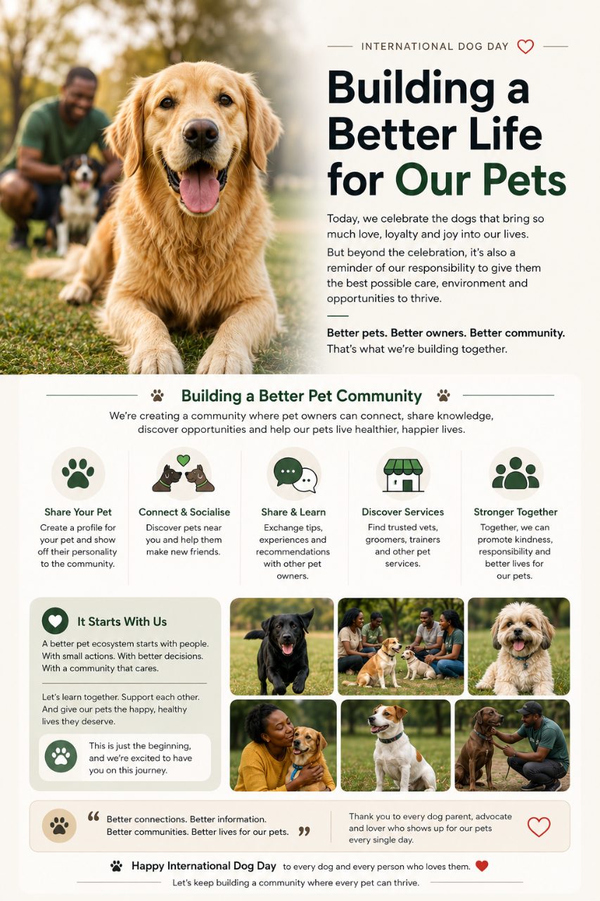 International Dog Day: Building a Better Life for Our Pets 🐕❤️